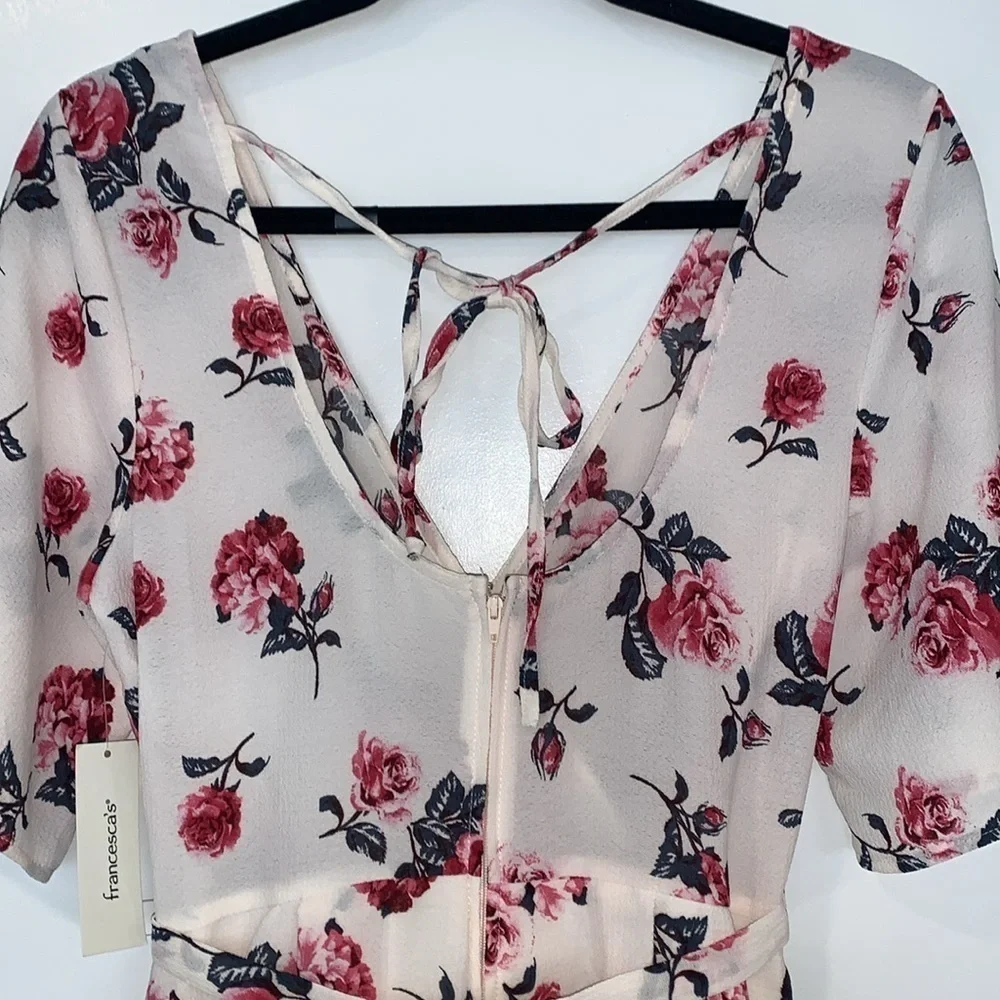 NWT Trixxi Faux Wrap Floral Romper M